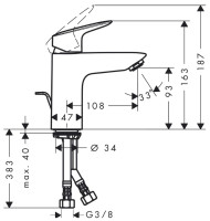 Смеситель Hansgrohe Logis 71100000