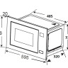 Микроволновая печь Zorg MIO211 S (белый)