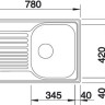 Кухонная мойка Blanco Tipo 45S Compact матовый хром
