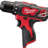 Дрель-шуруповерт Milwaukee M12 BDD-201C 4933479439 (с 1-м АКБ, кейс)