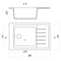 Кухонная мойка Gerhans B28 (графит)