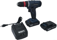 Дрель-шуруповерт Watt WAS-21Li 1.021.029.10 (с 2-мя АКБ, кейс)