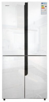 Четырёхдверный холодильник Ginzzu NFK-500 White glass