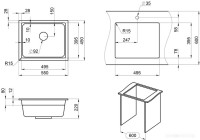 Кухонная мойка Granula KS-5501 (арктик)