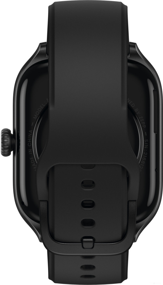 Умные часы Amazfit GTS 4 (черный, с черным ремешком из фторэластомера)