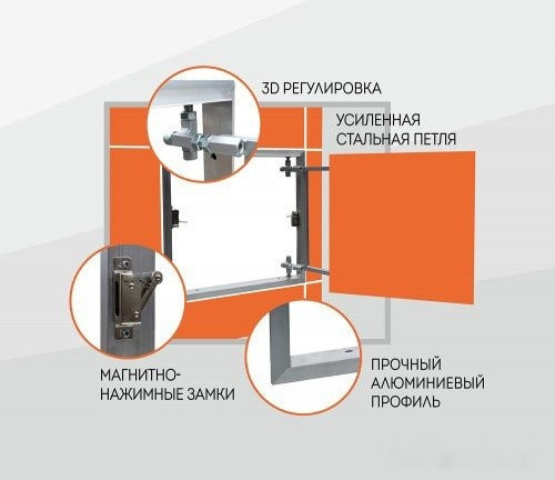 Люк под плитку Lukoff Lider (40x90 см)