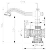 Смеситель Zorg A 413U-BR