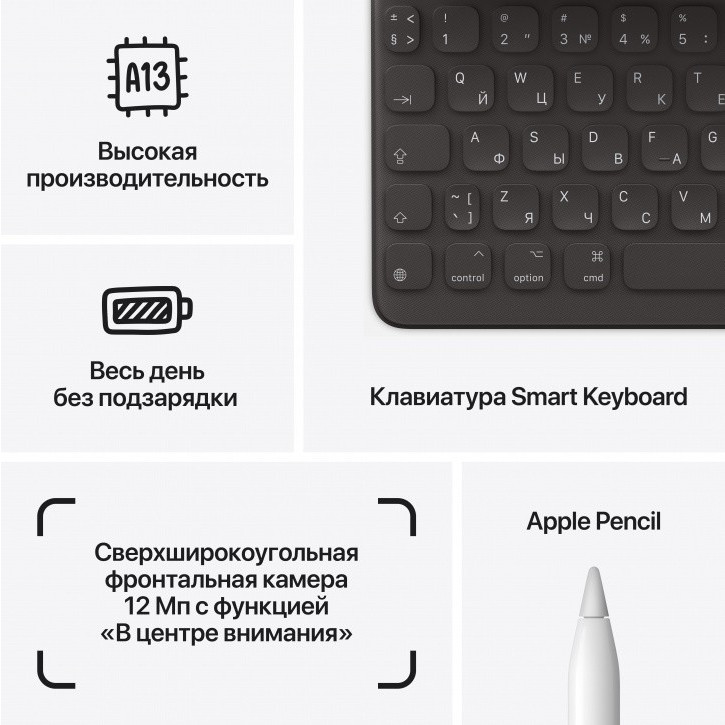 Планшет Apple iPad 10.2" 2021 64GB 5G MK473 (серый космос)