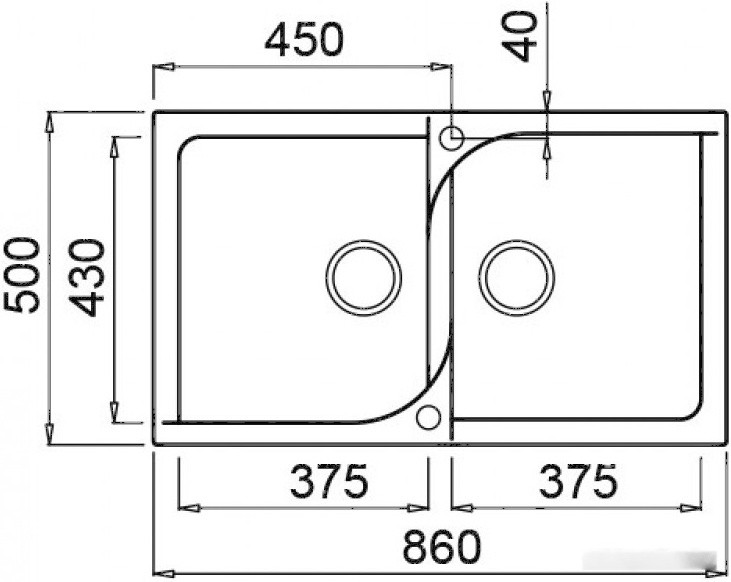 Кухонная мойка Elleci Ego 450 M70 Ghisa