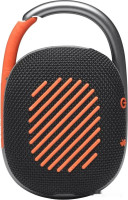 Портативная акустика JBL Clip 4 (черный/оранжевый)