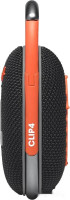 Портативная акустика JBL Clip 4 (черный/оранжевый)
