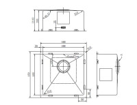 Кухонная мойка Zorg ZRE 4545