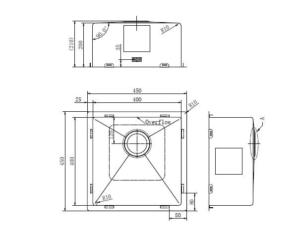 Кухонная мойка Zorg ZRE 4545