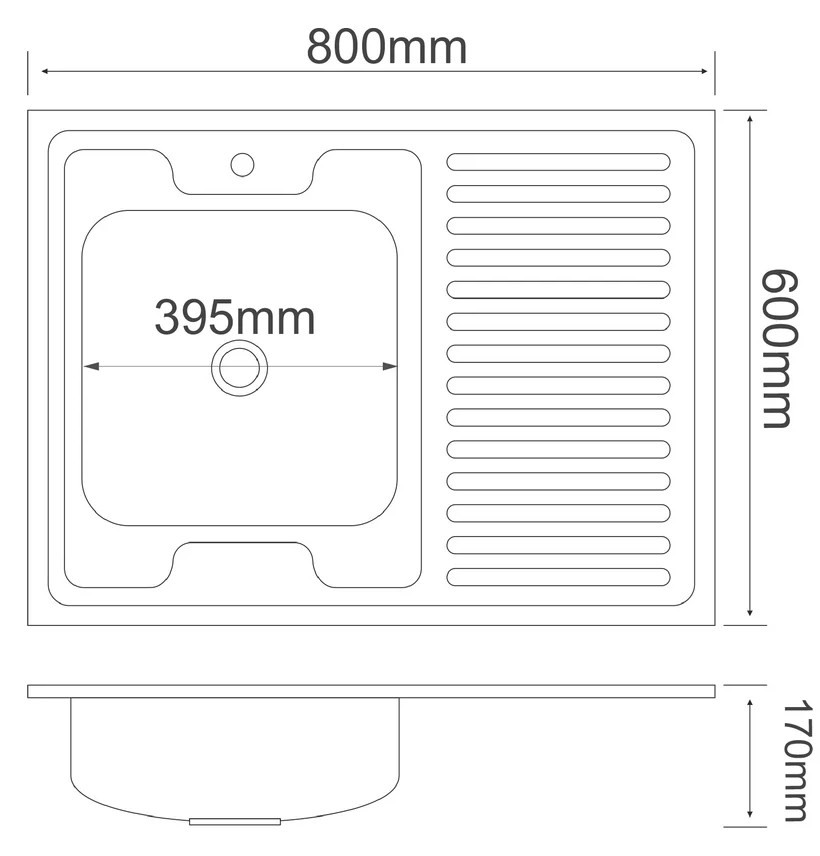Кухонная мойка РМС MG6-8060L