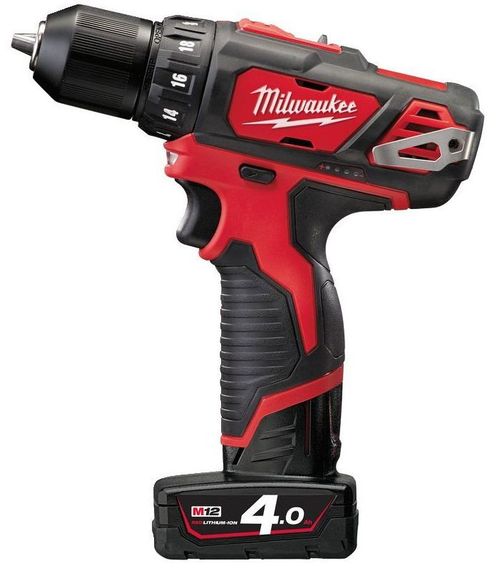 Дрель-шуруповерт Milwaukee M12 BDD-402C 4933441925 (с 2-мя АКБ, кейс)