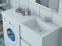 Умывальник Эстет Даллас 115, правая (белый)