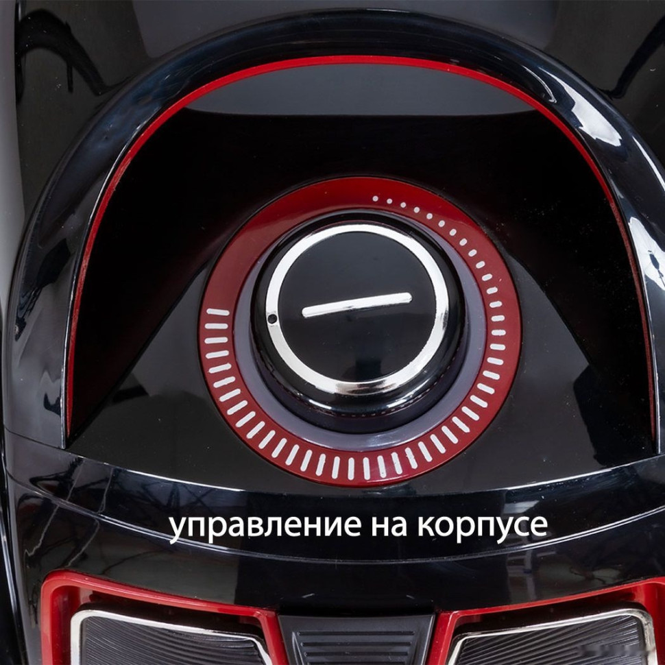 Пылесос Pioneer VC355C (черный/красный)