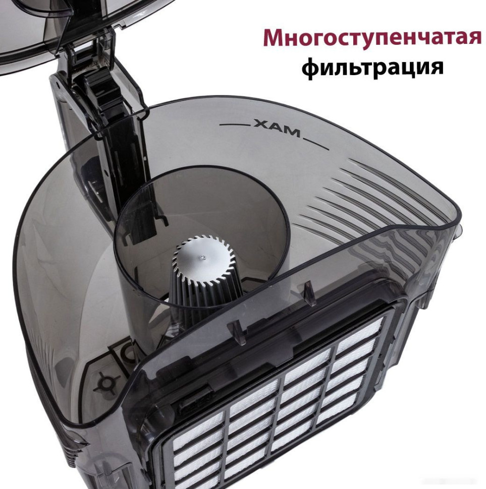 Пылесос Pioneer VC355C (черный/красный)