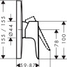 Смеситель Hansgrohe Talis E 71765670 (черный матовый)