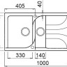 Кухонная мойка Elleci Ego 475 Bianco Antico G62