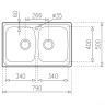 Кухонная мойка Teka Universe 80 T-XM 2B