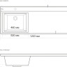 Умывальник BelBagno BB1200 480-LV-MR-L