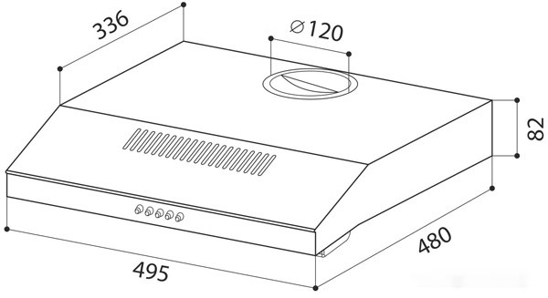 Вытяжка LEX S 500 (белый)