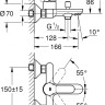 Смеситель Grohe BauEdge 23605000 для ванны с душем