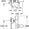 Смеситель Grohe Grohtherm Cosmopolitan 34766000