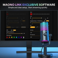 Проводной микрофон Maono DM30 RGB (черный)