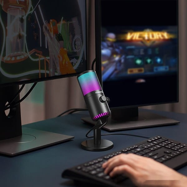 Проводной микрофон Maono DM30 RGB (черный)