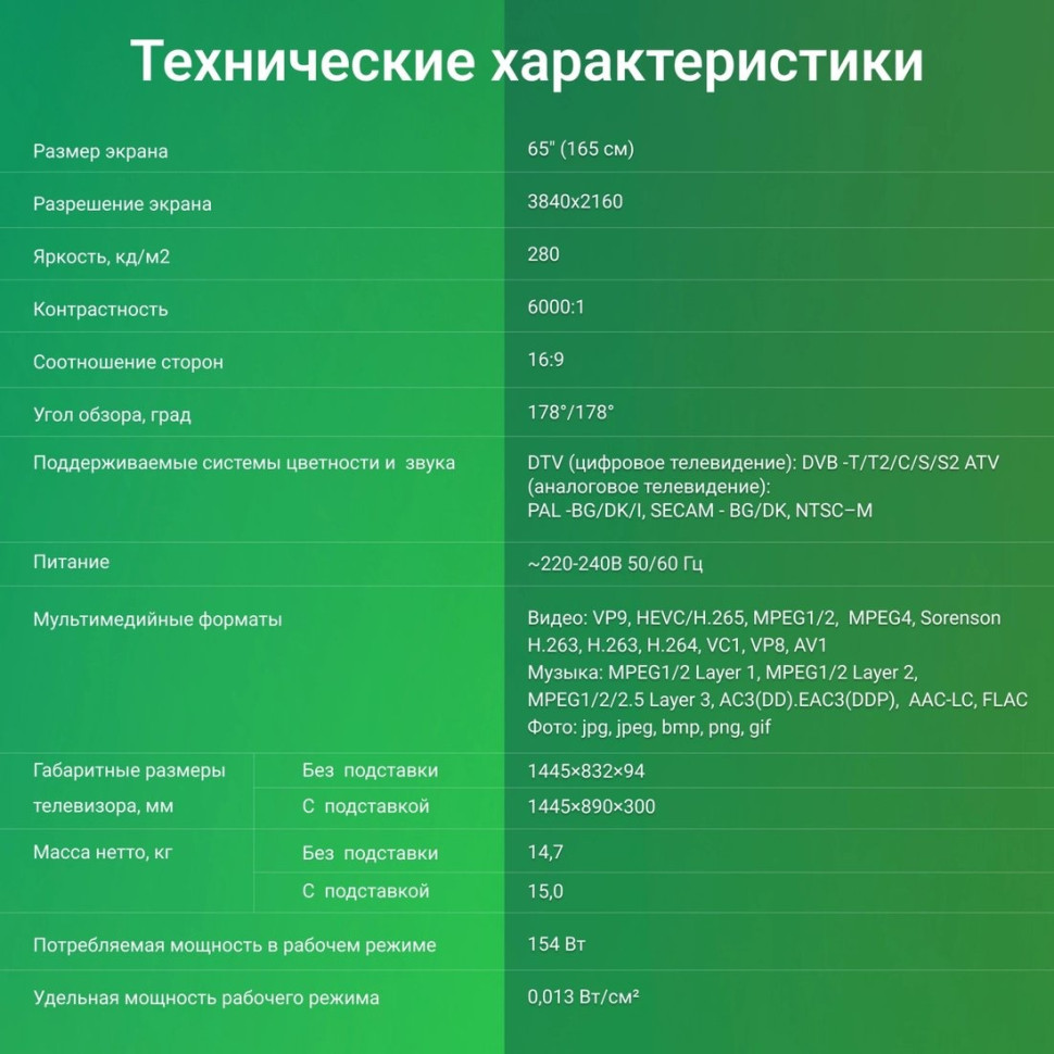 Телевизор DIGMA DM-LED65UBB41