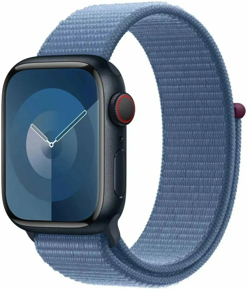 Умные часы Apple Watch SE 2023 A2723 44 мм (серебристый/синий, спортивный ремешок, 130-200)
