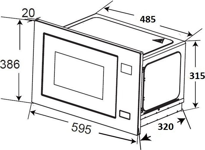 Микроволновая печь Zorg MIA211 M (белый)