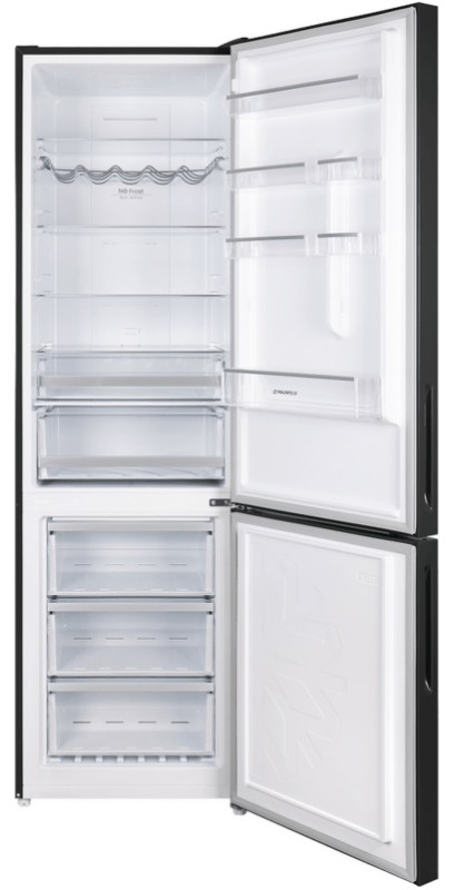 Холодильник с морозильником Maunfeld MFF200NFB Matt Inverter