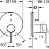 Смеситель Grohe Essence 24058A01 (темный графит)