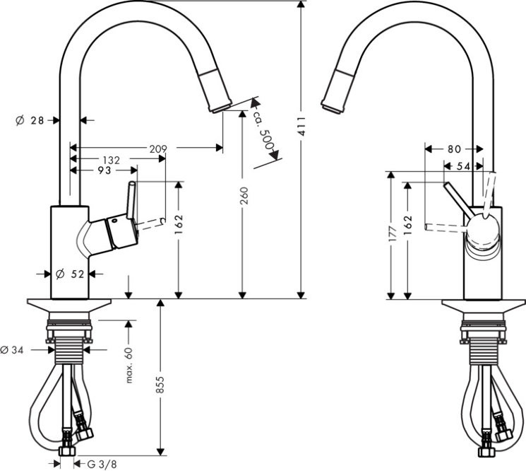 Смеситель Hansgrohe Talis S 14872000