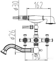 Смеситель Zorg A 7000W-SL