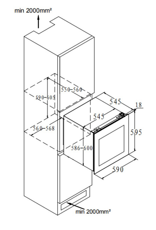 Винный шкаф Korting KFW 604 DB GN