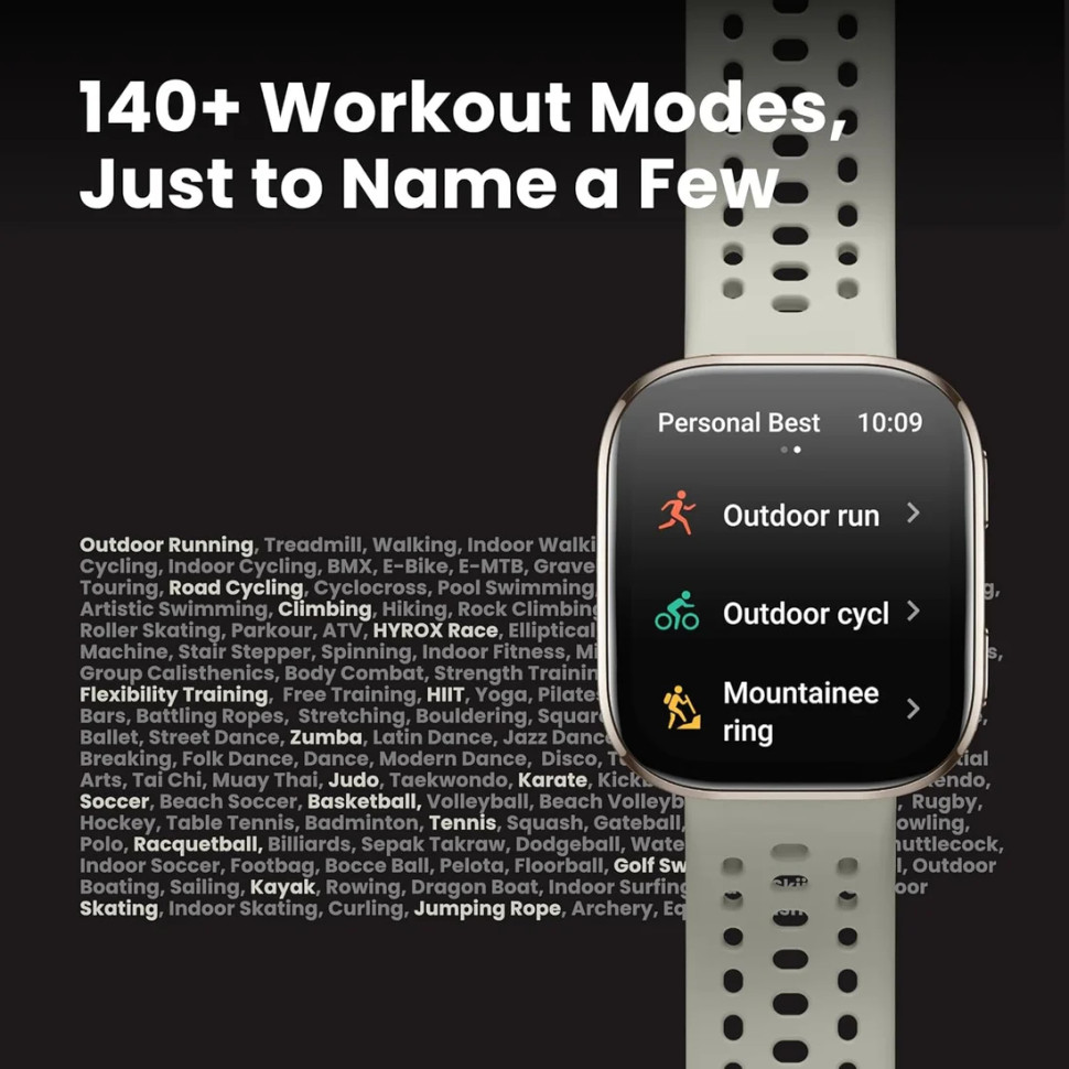 Умные часы Amazfit Bip 6 (серебристый, с серым силиконовым ремешком)