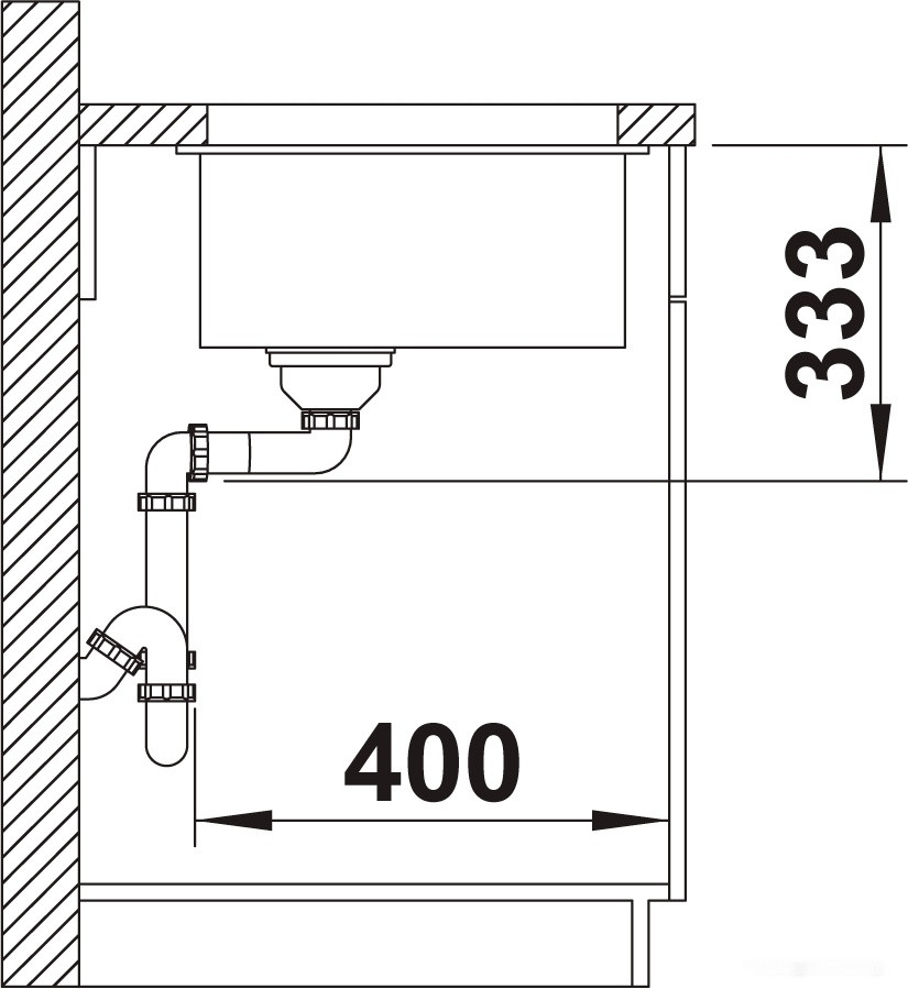 Кухонная мойка Blanco Rotan 400-U 521334 (белый)