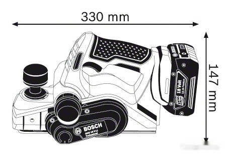 Электрорубанок Bosch GHO 18 V-LI Professional 06015A0300 (без АКБ)
