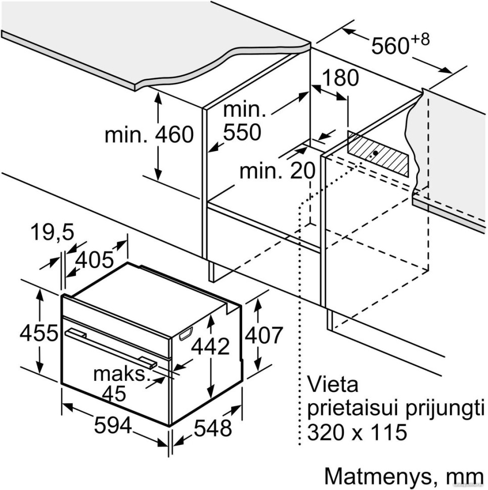 Духовой шкаф Bosch Serie 8 CMG978NB1