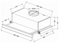 Вытяжка ZorG Technology Storm G 700 60 нержавейка + стекло черное
