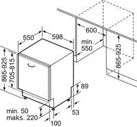 Посудомоечная машина Bosch Serie 4 SBH4EAX14E