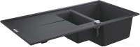 Кухонная мойка Grohe K400 60-C 100/50 1.5 31642AP0 (черный гранит)
