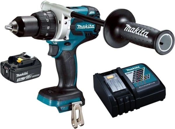 Дрель-шуруповерт Makita DDF481RF (с 1-м АКБ, кейс)