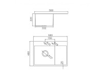 Кухонная мойка Gerhans K35848-L (нержавеющая сталь)