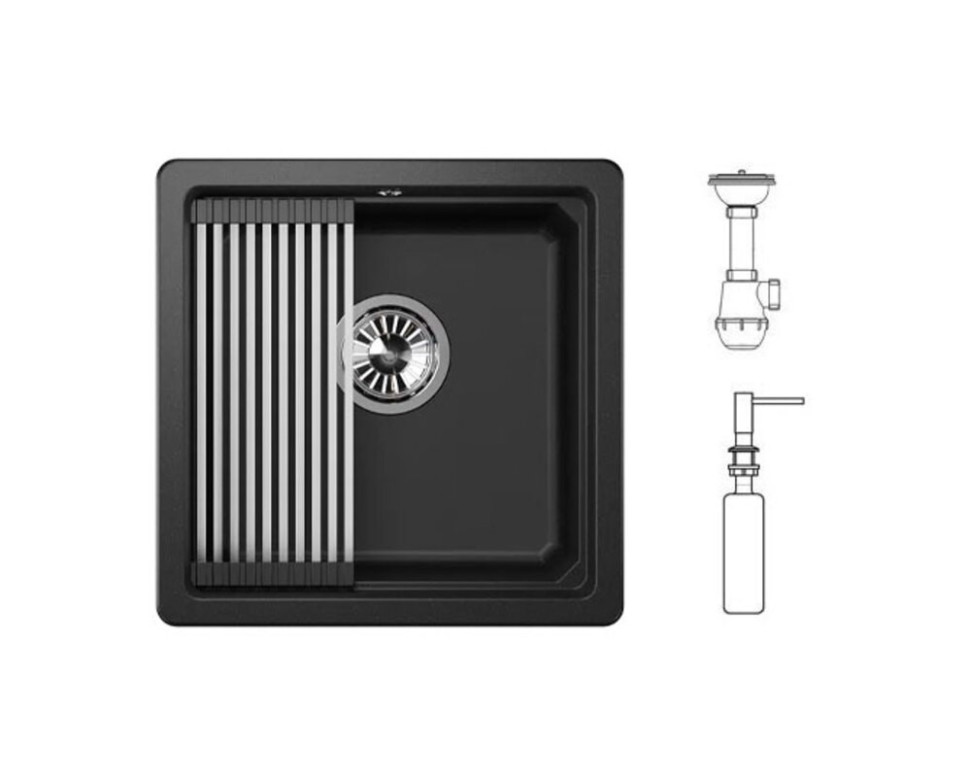 Кухонная мойка Granula KS-4501 (черный)