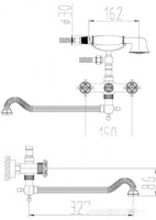 Смеситель Zorg A 7001WDN-BR